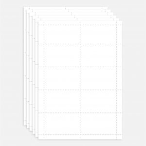 Credit card size printable paper badge inserts - 86 x 54mm