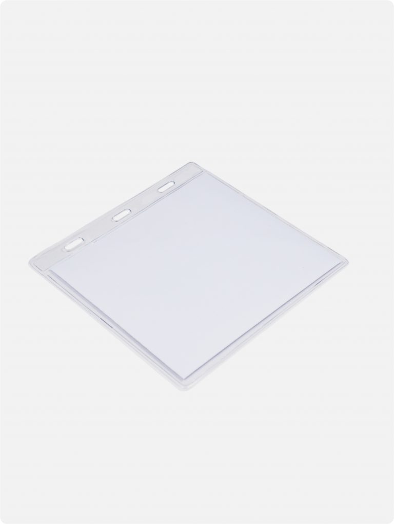 Visitor Size Clear Flexible Badge Holder