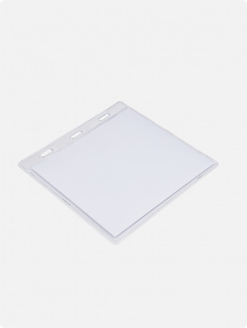 Visitor Size Clear Flexible Badge Holder