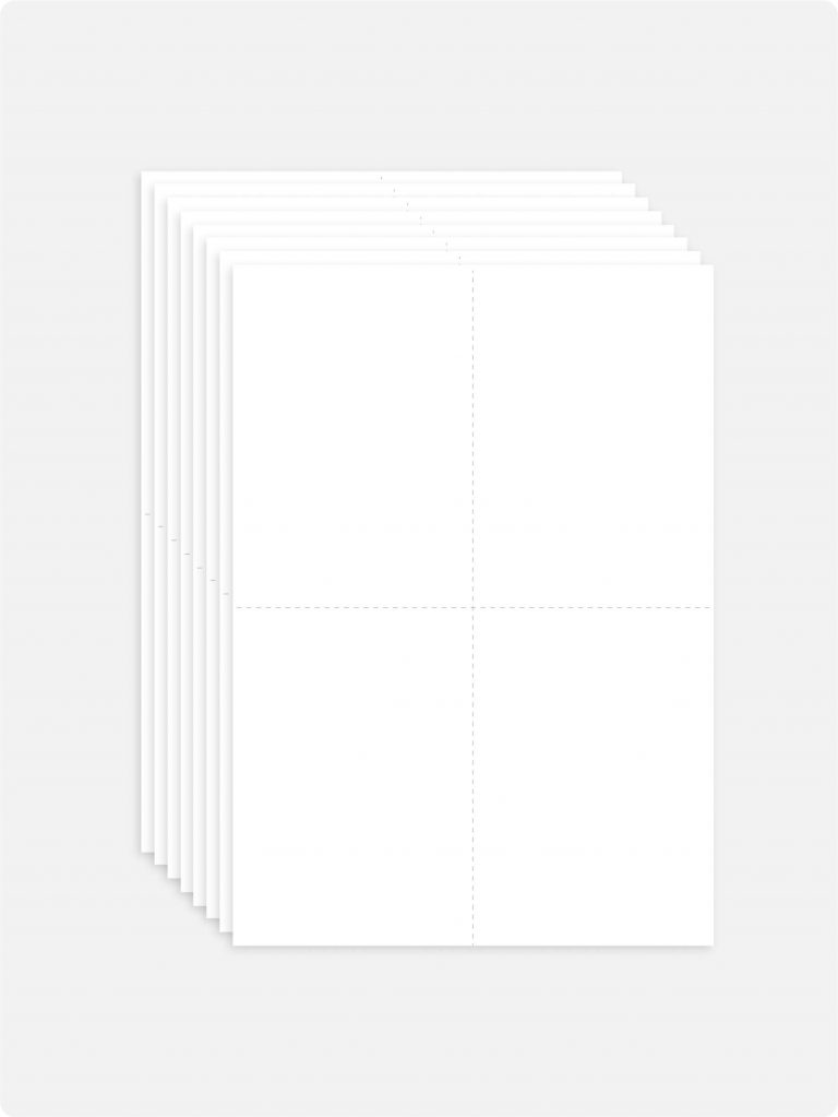 A6 Printable Paper Badge Inserts