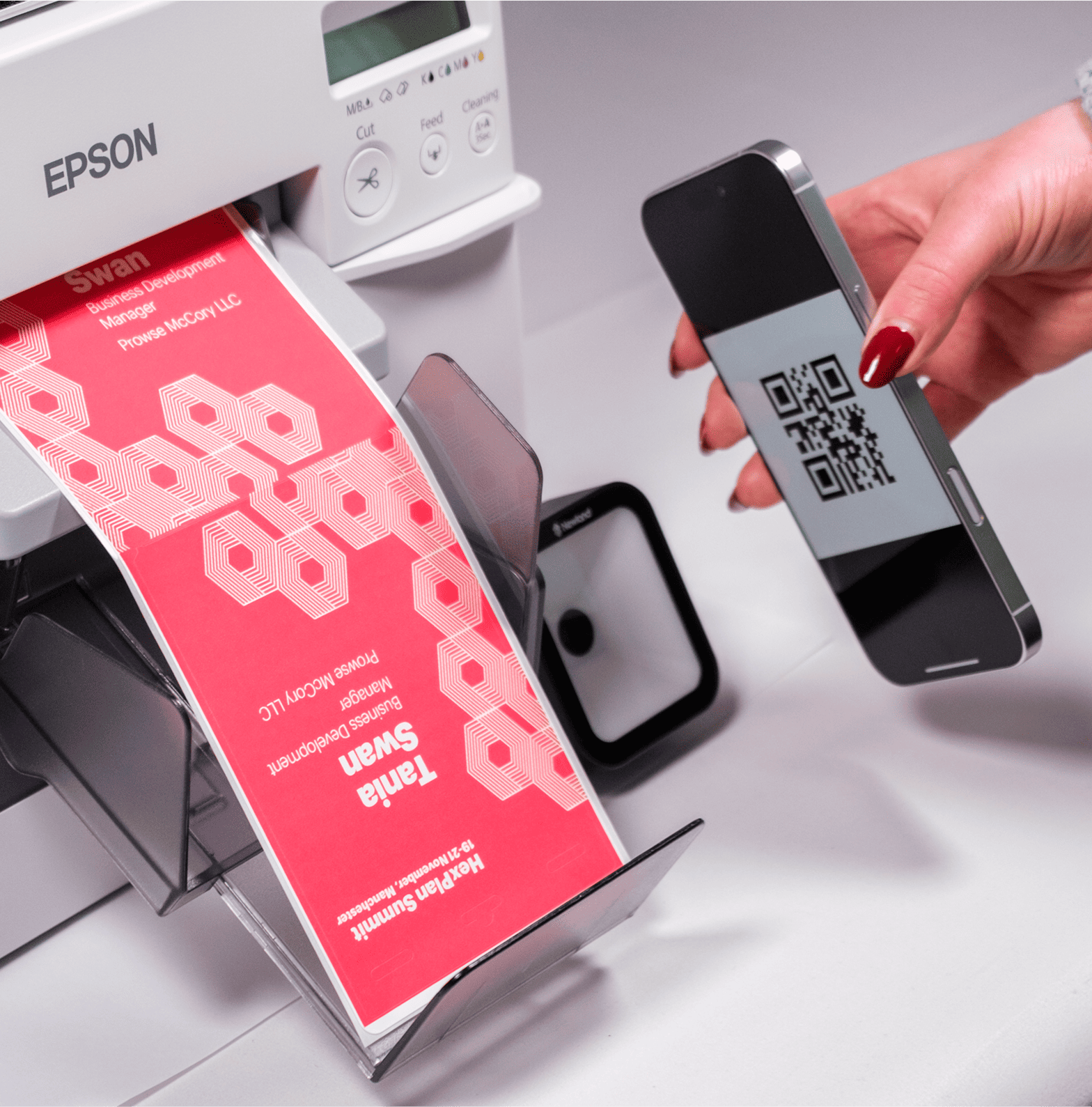 Event Technology A6 butterfly 'peel and fold' badge