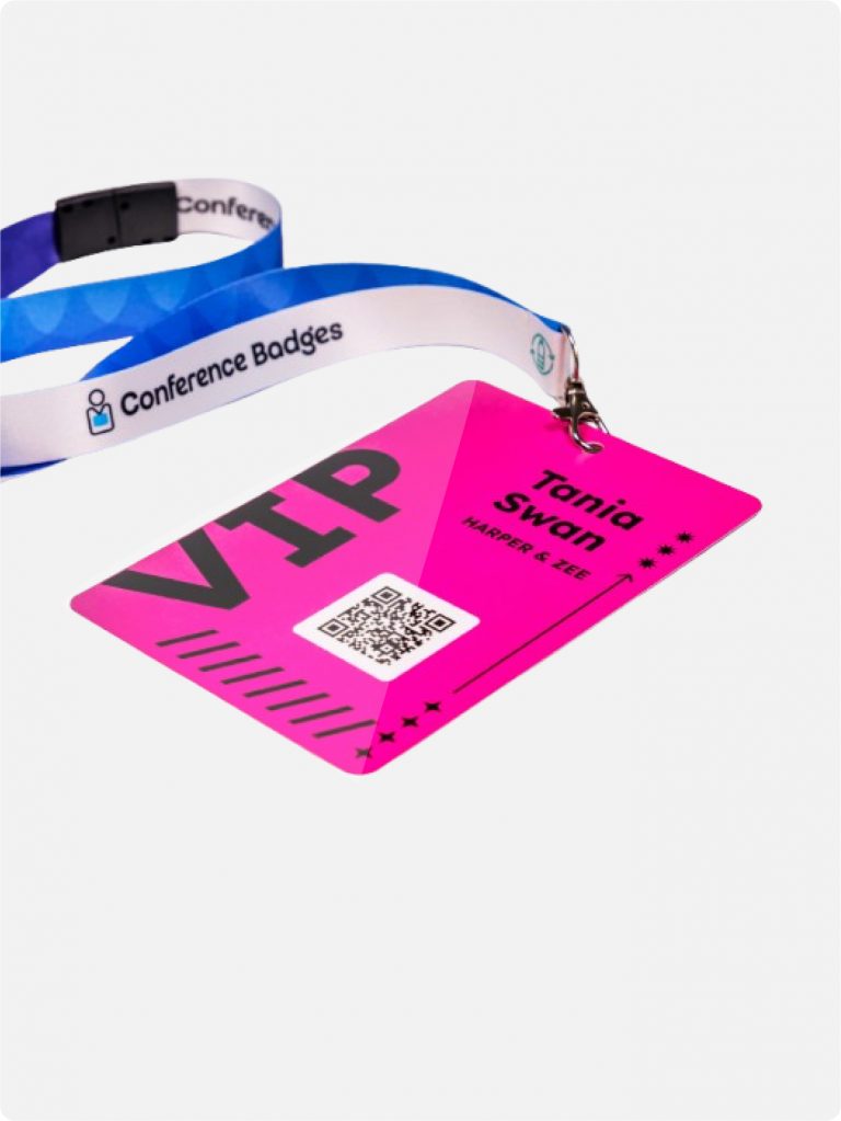 Designer credit card style badge