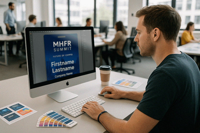 How to supply artwork for name badge design