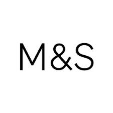 Black M and S logo on white background minimalist design