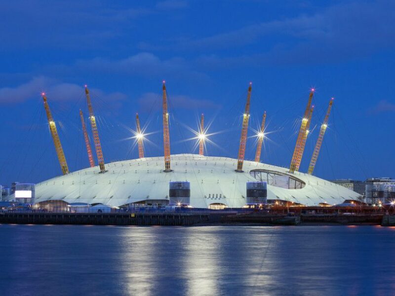 the O2 arena